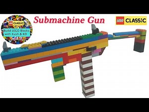LEGO Submachine Gun (Working) with LEGO Classic 10715 ||MOC|| Building Instructions (LEGO Gun :-6)