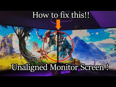 dual monitor not aligned (FIX!) (2025) Resolution Alignment works with any monitors