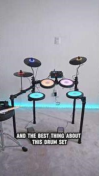 This drum set is perfect for beginner kids! 🍭🥁 the Donner DED-70L! #drums #drummer #drum