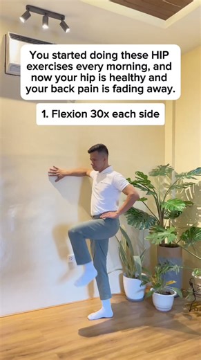 1.7M views · 23K reactions | 4 Daily Hip Exercises for Healthy Hips and Back Pain Relief! | Physical Therapy Session | Facebook