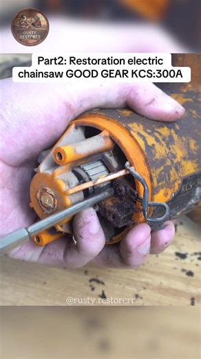 Restoring a RUSTY Electric Chainsaw! 🪚⚙️ Model: Good Gear KCS-300A (Japan) Status: Junk to Functional
