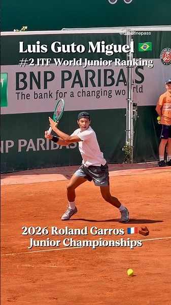 Luis Guto Miguel 🇧🇷 | ITF World No.2 Junior | 2026 Roland Garros Junior Championships 🇫🇷 | RG26