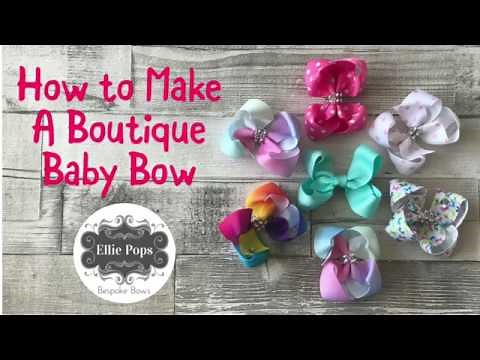 Tutorial: Make a Small Baby Boutique Bow