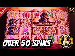 OVER 50 FREE GAMES on This Buffalo Gold Slot Machine