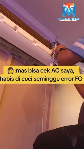 Solusi Perbaikan AC Error FO Setelah Dicuci