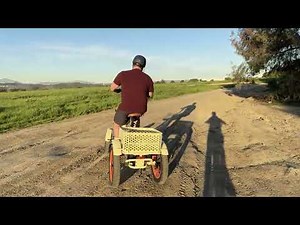 This 4 Wheel Electric Quad EBike is FUN Off Road! Amazingly Balance & Easy to Ride Off Road