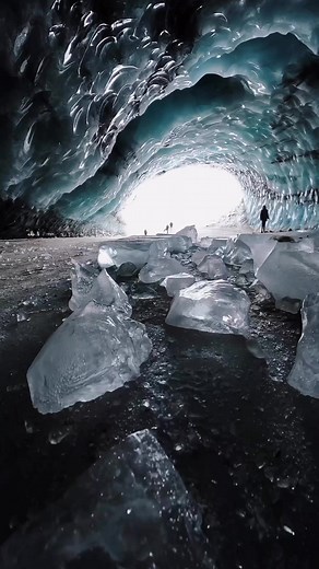 Would you walk in here? Ice caves in alaska quickly change year to year and during the summer months they are very well known for collapsing and fast moving rivers gushing through the caves. Repost: IG johnderting #alaska #ice #caves #glacier #icecave #alaskatourism #adventurelover #adventurelover #bucketlistideas #bucketlistdestination #explorewithtravel #explorenature | Kris Bloedoorn