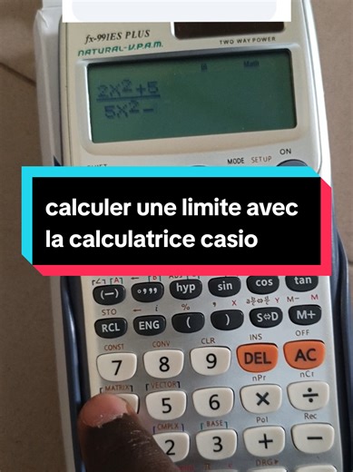 comment calculer une limite avec la calculatrice casio @FALLMATHS OFFICIEL 🎓👑 @Fall mathématiques @matths