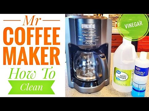 Mr. Coffee Rapid Brew 12 Cup Automatic Drip Coffee Maker HOW TO CLEAN VINEGAR BVMC-EHX33