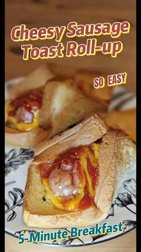 Cheesy Sausage Bread Rolls – Quick & Crispy Breakfast#breakfast #easyrecipe #food #cooking #recipe