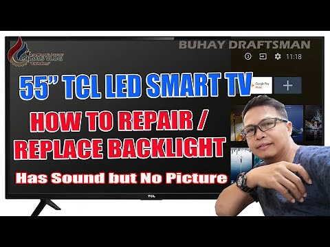 55" TCL SMART TV / HOW TO REPLACE BACKLIGHT