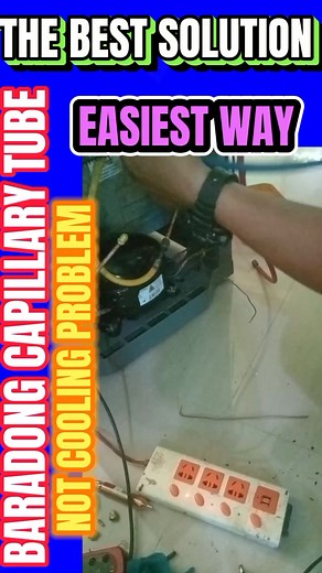 SOLUTION SA REFRIGERATOR NA BARADO ANG CAPILLARY TUBE.. #ref #notcooling #repair #tutorial #reelsviral #viralreels #video #short #trending #telugu #highlights #construction #nature #team #electronics #diy #reelsfb #original #tips #tutorial #home #viralreels #video #technology #motivation #post fridge repair at home fridge repair in malayalam appliance pro repair videos fridge repair near me fridge repair in amharic fridge inside repair fridge repair in bengali fridge repair in refrigerator freez