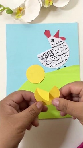 🐥 ¡Pollitos y Gallinas de PAPEL! 🐔 | Manualidades FÁCILES para Niños | Divertidas y Coloridas