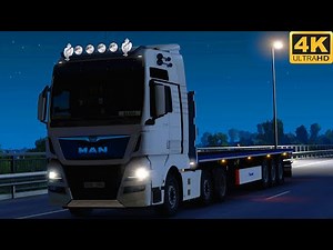 [G29] ETS2 (4K 60FPS) | MAN TGX Euro6 480 + D2676 sound mod by Kriechbaum