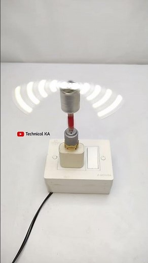 Dynamo Motor Generates Electricity While Spinning