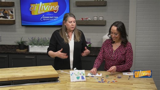 Adult sea glass flower art class