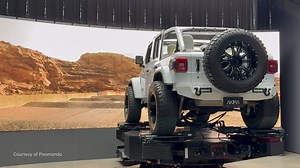 Translating realistic vehicle movement to scenes shot with virtual production is possible with Pixomondo's PXO AKIRA, allowing for authentic automotive visuals. It combines a motion platform, robotic camera crane, LED volume, and racing simulator in a pioneering virtual production system for shooting vehicles. Check it how they make it happen: https://epic.gm/pxo-akira | Unreal Engine