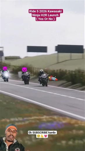 Ride 5 2026 Kawasaki Ninja H2R Launch ( Yes Or No ) #shorts #ride5 #2026kawasaki #ninjah2