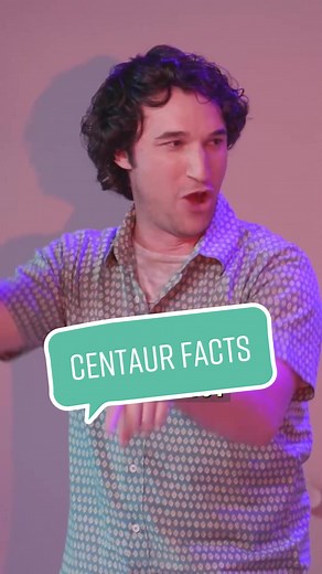 Just some basic facts about centaurs from Jamesinaur, half-man, half-centaur #playitbyear #dropout #gamechanger #musical #improv #musicalimprov #centaurs #offbookpod