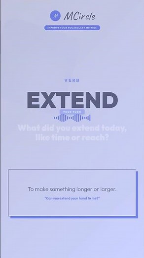 Learn English: What is Extend? | Vocabulary Shorts
