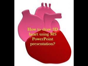 How to draw 3D human heart using PowerPoint Presentation
