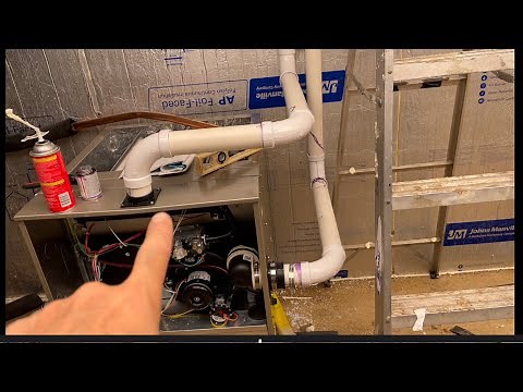 Furnace Air intake and exhaust instructions diagram installation PVC pipes