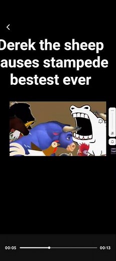 Derek the sheep causes stampede bestest ever