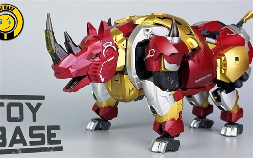 【精简变形】机械野牛 藏玩阁 CT Chiyou-06 巨犀 变形金刚冲云霄合体金刚 巨狰狞 成员 铁头 机械犀牛变形机器人变形过程