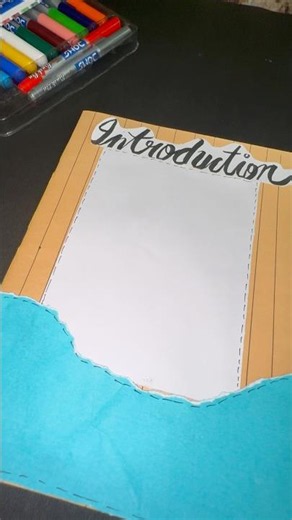 🎨 Creative Introduction Page DIY#shortsviralvideo #ytshorts #art #viralshorts2025