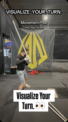𝗖𝗔𝗥𝗧𝗘𝗥 𝗥𝗜𝗘𝗕𝗘𝗡 | 𝗖𝗢𝗔𝗖𝗛 𝗖𝗥𝟱 on Instagram: "VISUALIZE YOUR TURN 👀🔥 🔥 PVC Pipe Throws: Load → Visualize → Deliver 🔸 PVC Pipe Throws train your body to move with intent while giving you instant feedback on your bat path and timing. By swinging the PVC with purpose, you learn how to control your turn and drive the ball to all fields. Equipment Needed: 3 PVC pipes or a bat 🔥 Opposite Field (Oppo): Stay connected → Drive it backside - Visualize sitting on a pitch and driving a b