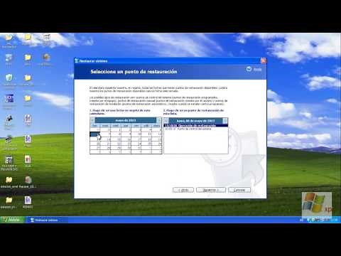 Restauracion de sistema para windows XP