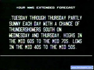 The Weather Channel has a WTF moment (1987)