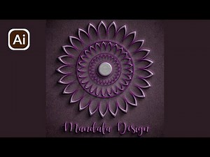 How To Create Mandala Design on Adobe Illustrator | মান্ডালা ডিজাইন |Luxury Pattern Golden Mandala