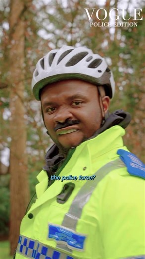 When a police officer models for a magazine cover #StPatricksDay #Vogue #Shambolizer | Michael Dapaah