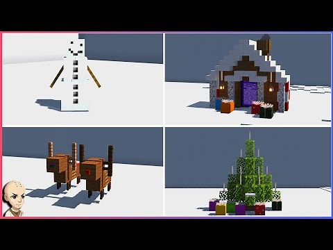 Minecraft: Top 10 Christmas Build Hacks & Ideas!