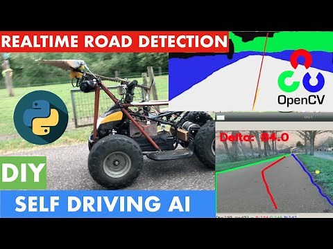 (Part 2) How You Can Make A DIY Self Driving Vehicle with: Ai, Python, OpenCV and Road Detection!