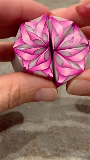 A polymer clay kaleidoscope cane, but different