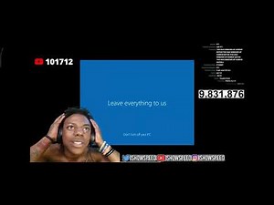 Ishowspeed is downloading virus.exe to get hacked the computer