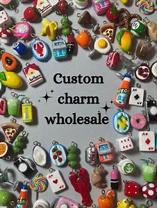 Custom Clay Charms Wholesale! Design Your Own Charms! Wholesale Jewellery, Bulk Charms, Logo Charms. Perfect for Company or Personal Events - Etsy