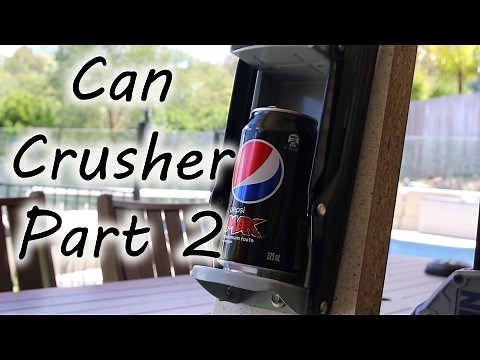 DIY: Stand for can crusher part 2 - how does it perform