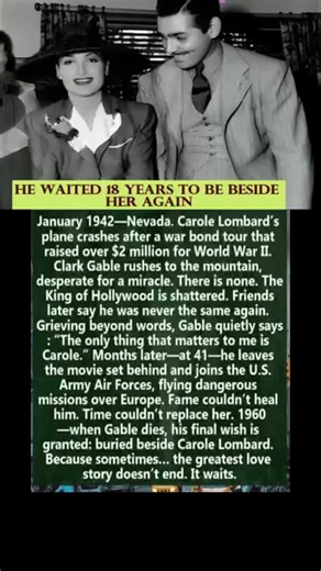 Clark Gable and Carole Lombard: A Love That Endured Beyond Life#shorts