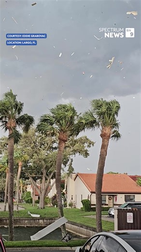 At one point in Largo, it seemed like it was raining sheet metal. Check out this video from Eddie Grabovac near Ulmerton Road. baynews9.com | Spectrum Bay News 9