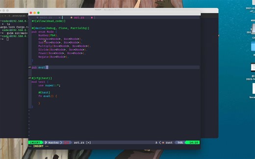 用rust实现calculator(手搓编程语言基础）3. parser/ast/eval