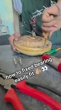 How To Fix Ceiling Fan proper way and set the bearing #ceilingfans #ceilingrepair #falseceiling