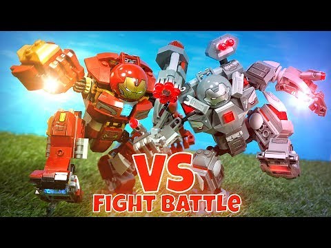 Lego Avengers Endgame War Machine Buster VS Hulkbuster Fight Battle Lego Stop Motion
