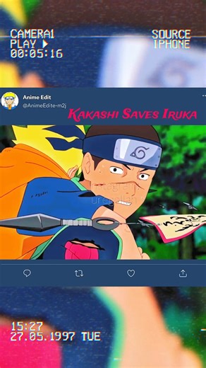 Kakashi Saves Iruka 👽❤️‍🩹