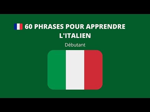 60 phrases pour apprendre l'italien (débutant)