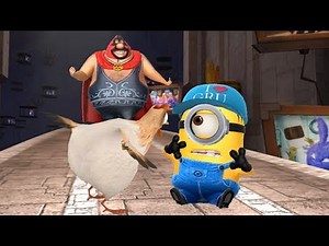 Despicable Me Minion Rush : Mel Minion With I Love Gru Hat Vs El Macho !