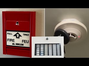 Fire alarm testing a elementary school that previously burnt down completely