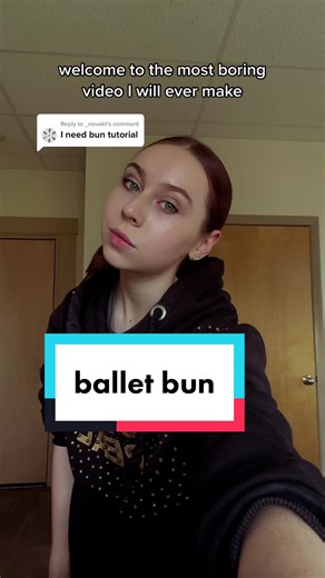 Replying to @_novakt ballet bun tutorial ✌🏻
